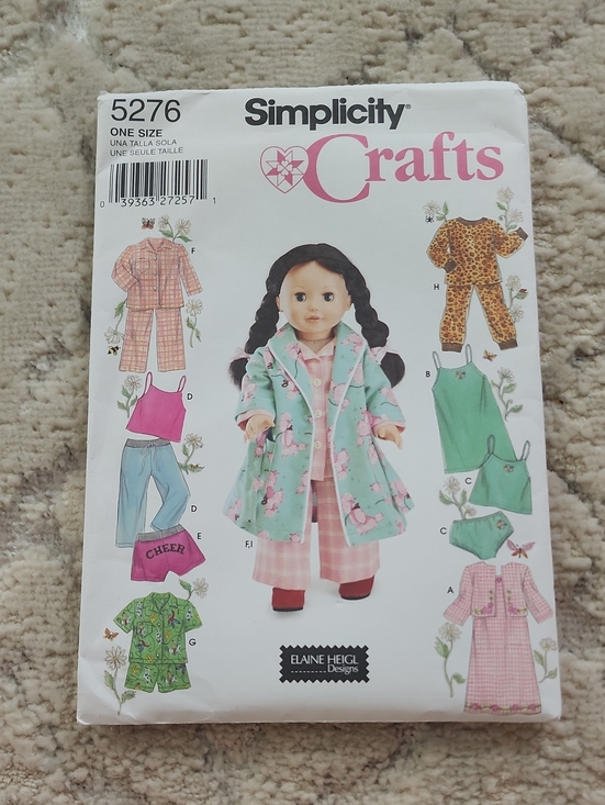 simplicity crafts Other - 18in doll clothes pattern